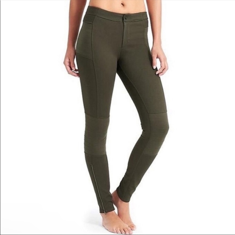 Athleta Trailsetter Ponte Motion Moto pants